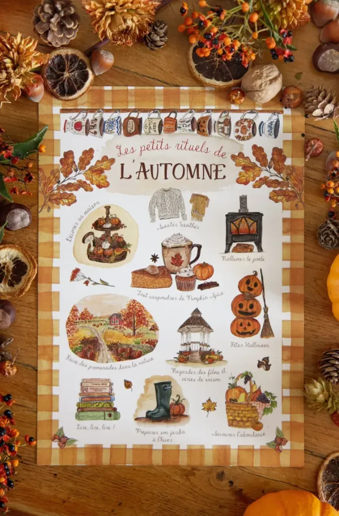 Affiche A4 Automne Rustique - Caro from Woodland