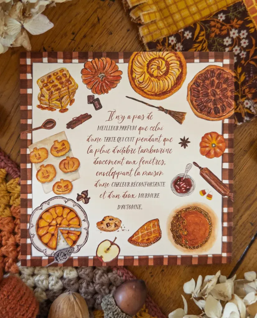 Carte Tarte d'Automne - Caro from Woodland
