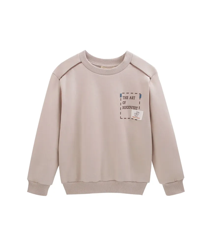 Sweat-shirt gratté texte devant et derrière - Newness