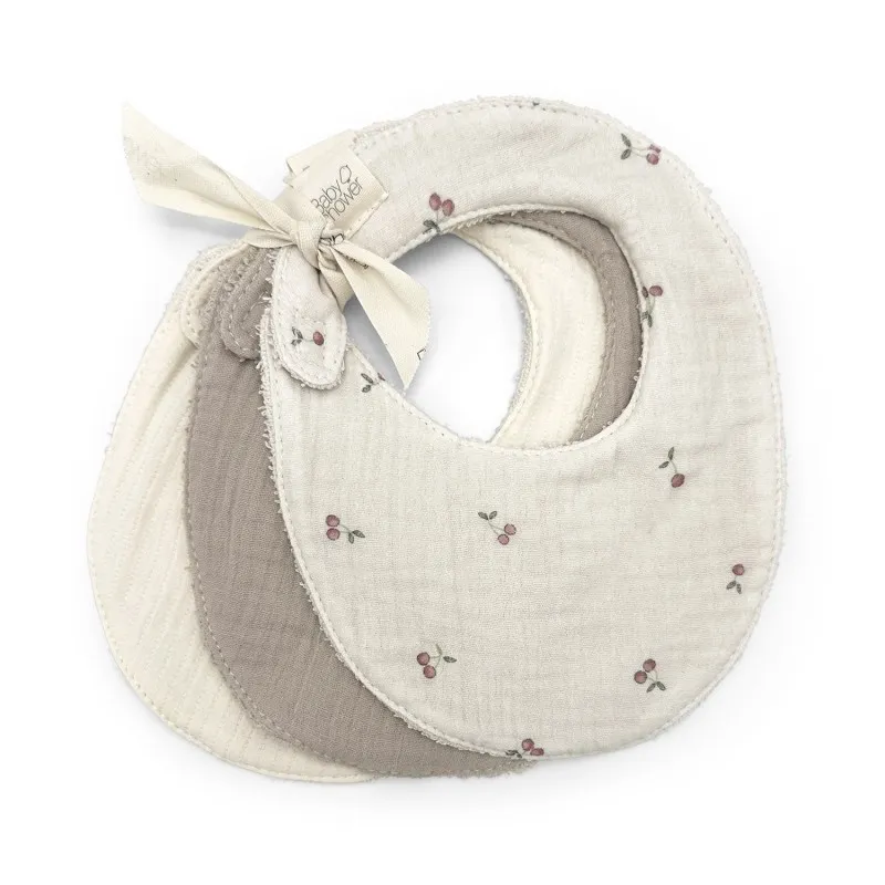 Set 3 bavoirs Cherries - Babyshower