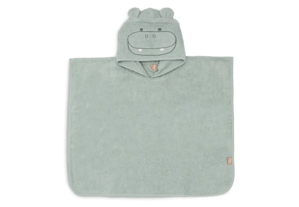 Terry Bath Poncho Hippo Happy - Jollein