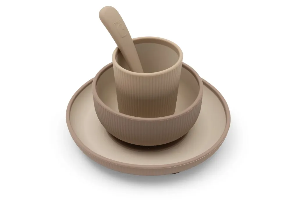 Children's Tableware Set 4-pieces Natural Shades - Jollein