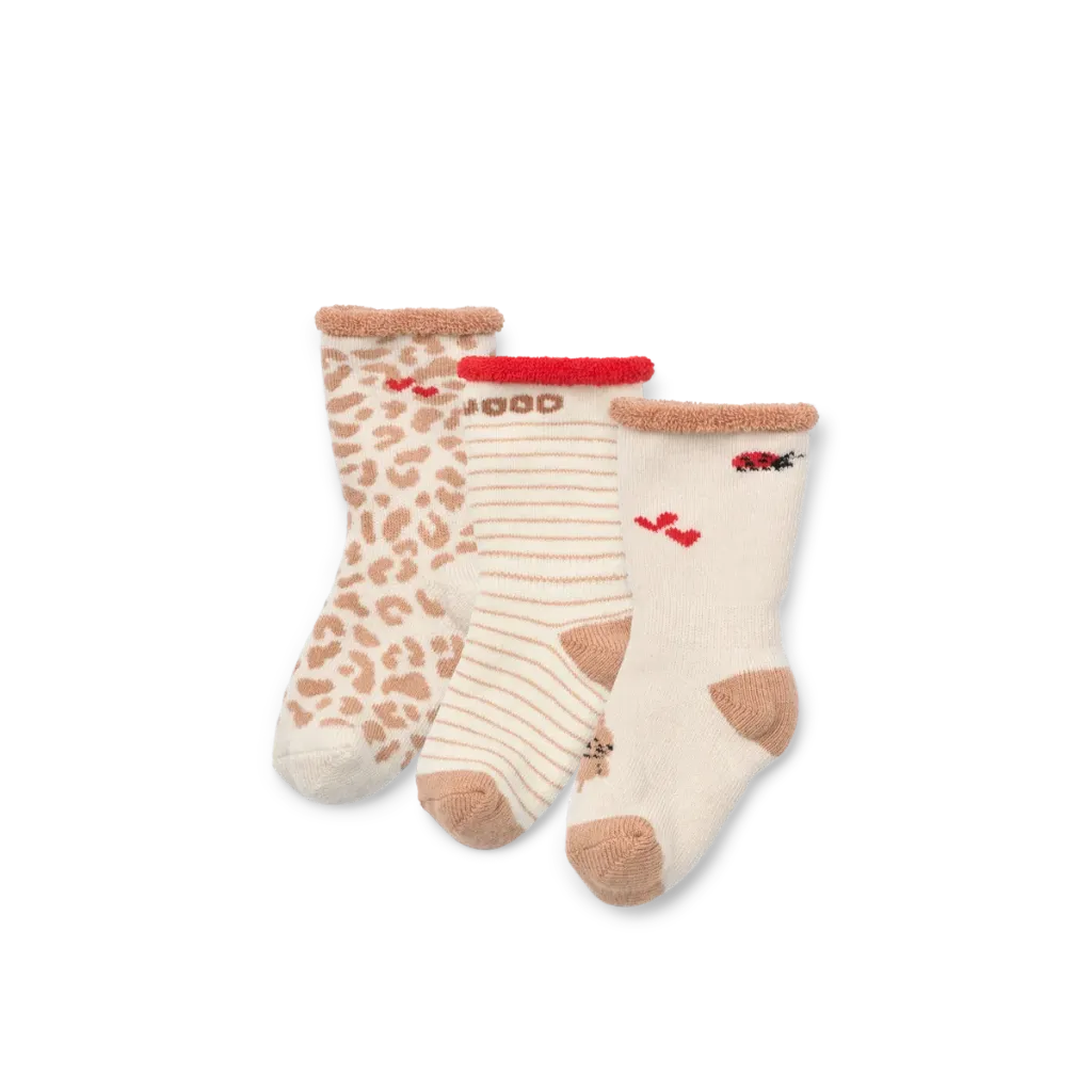 Ensemble de 3 Chaussettes Anti-Dérapantes Wild Child Multi Mix - Liewood