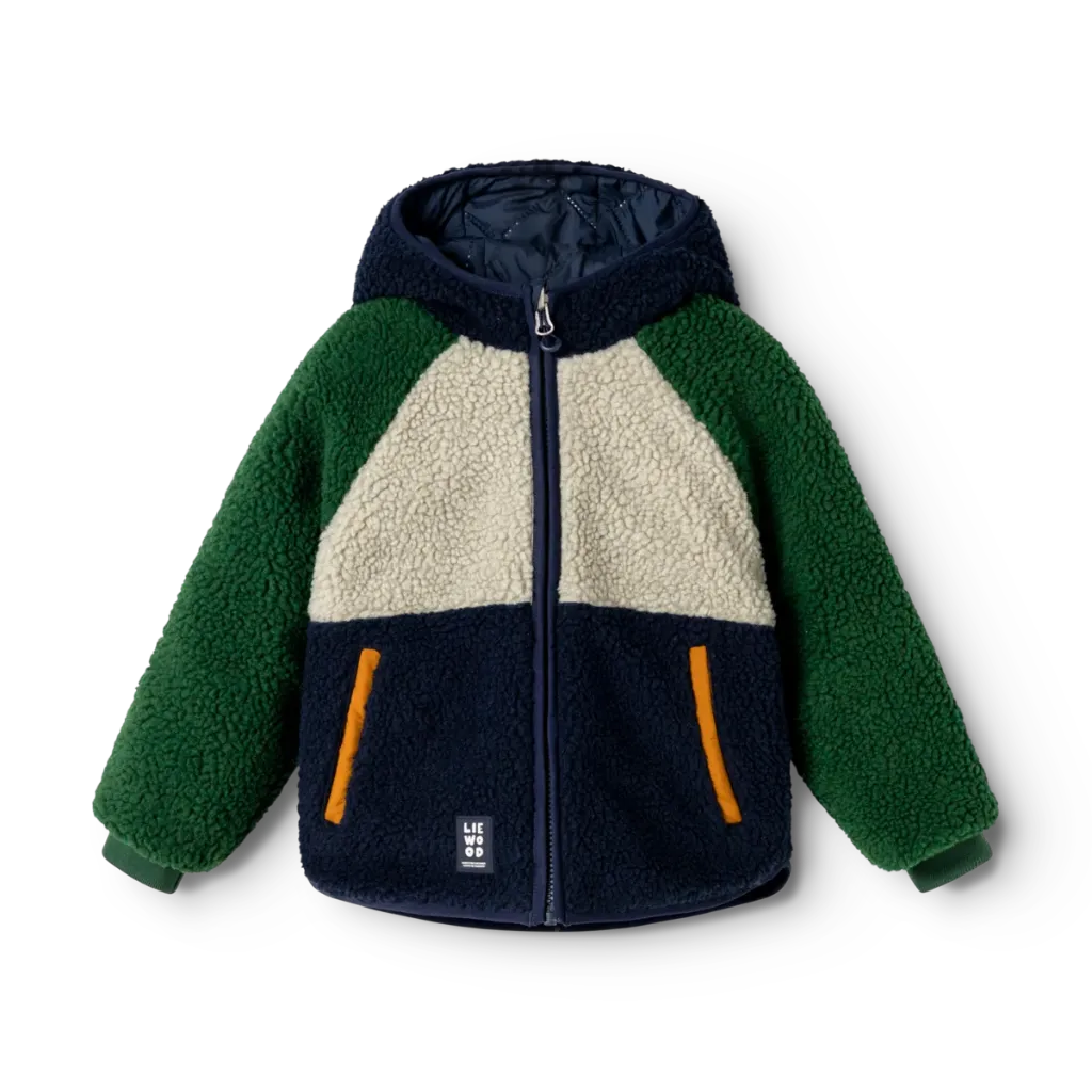 Jackson Reversible Jacket Garden green multi mix - Liewood (4 years)