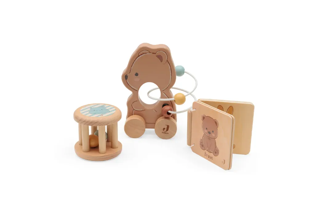 Wooden Gift Set Jollies Bear Brave - Jollein