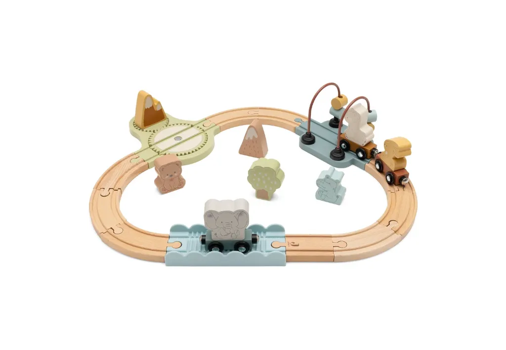 Wooden Train Set Jollies - Jollein
