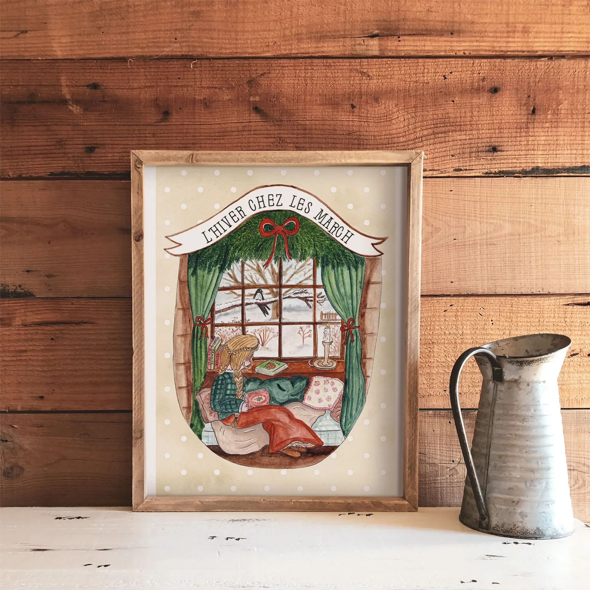 Print A4 Un Hiver chez les March - Caro from Woodland