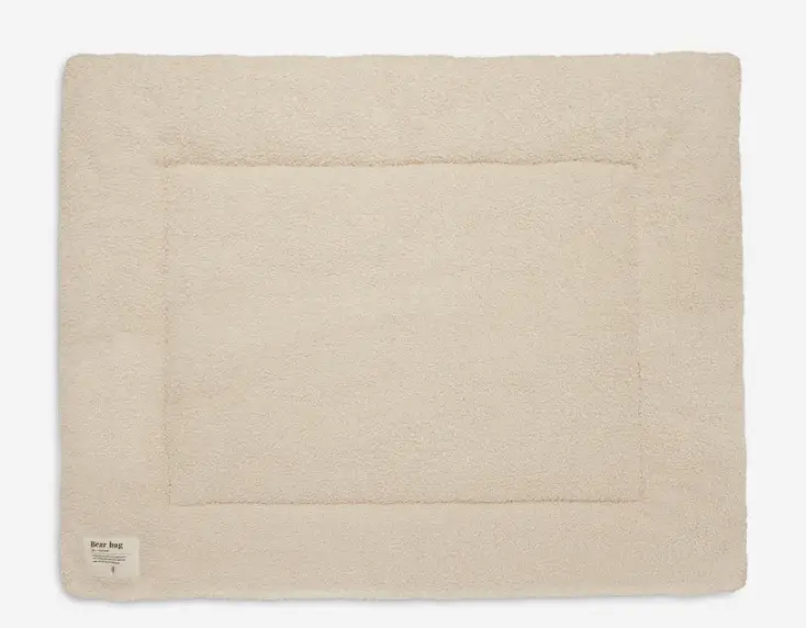 Tapis de parc Playpen Bouclé Naturel 75 x 95 cm - Liste de naissance de Laura Mertens et Jawad Tahraoui