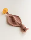 Titi Pacifier Clip Terracotta - Hvid