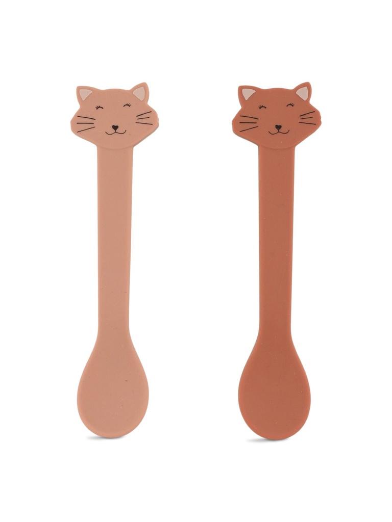 Duo de cuillères en silicone Mme Chat - Trixie