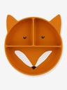 Silicone Divided Plate with Suction Base Mr Fox - Trixie