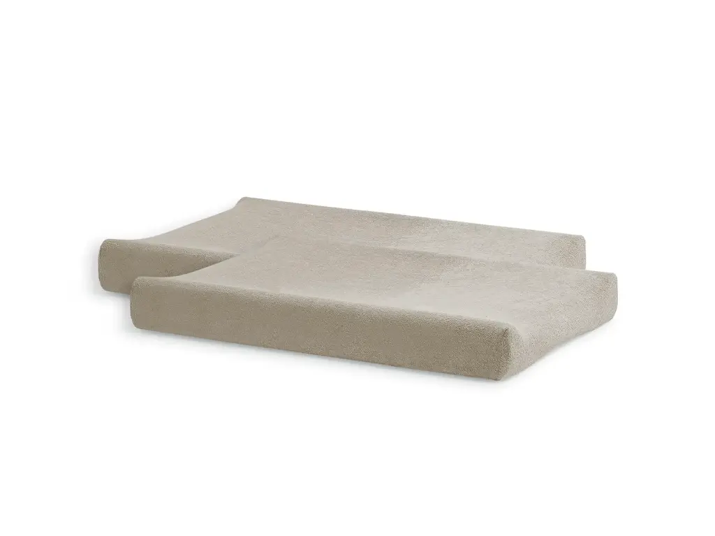 Duo de housses de coussin à langer en éponge Nougat - Liste de naissance Tess Mardulyn et Basile De Wulf