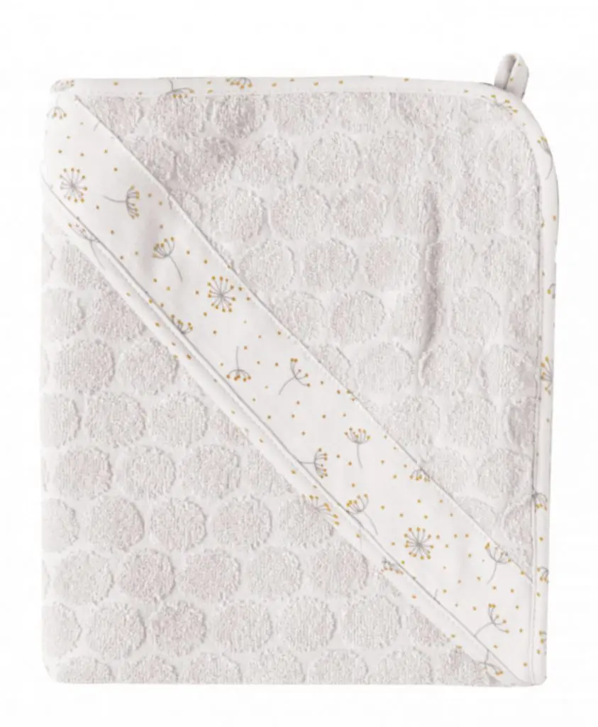 Cape de bain Wish Grey - Liste de naissance Tess Mardulyn et Basile De Wulf