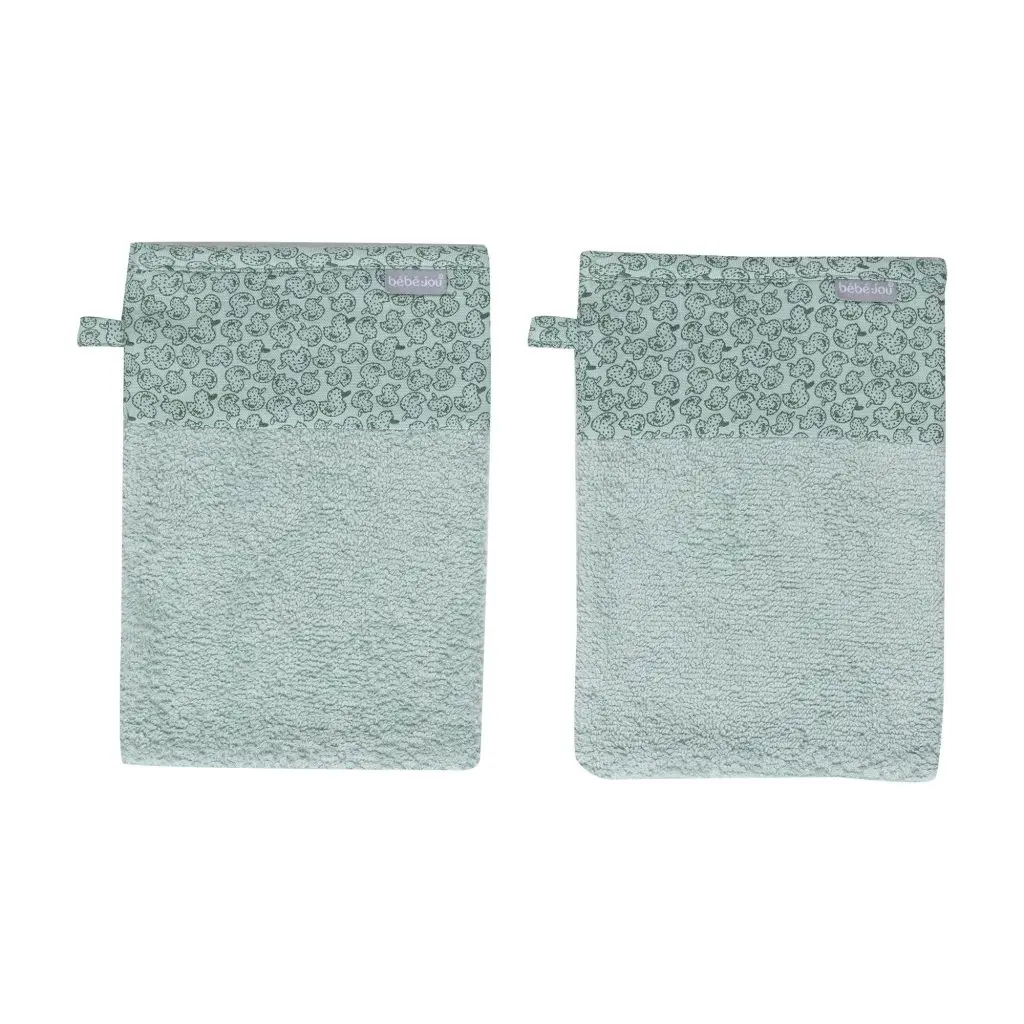 Duo de gants de toilette Coton Sepp - Liste de naissance Tess Mardulyn et Basile De Wulf