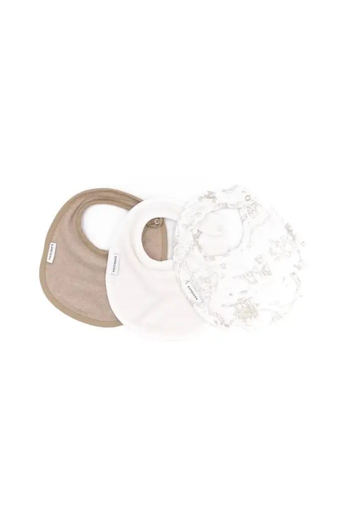 Set van drie kleine slabbetjes - Geboortelijst Tess Mardulyn en Basile De Wulf