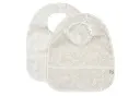 Duo de bavoirs plastifiés Animals Nougat - Liste de naissance Tess Mardulyn et Basile De Wulf