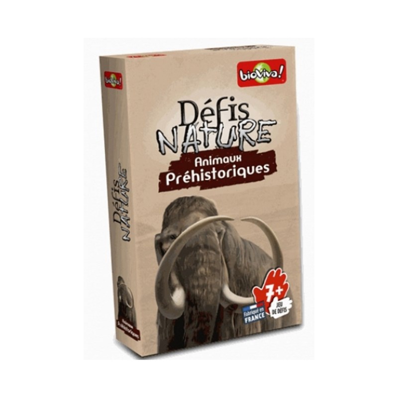[BV991] Card Game Défis Nature Animaux Préhistoriques - Bioviva