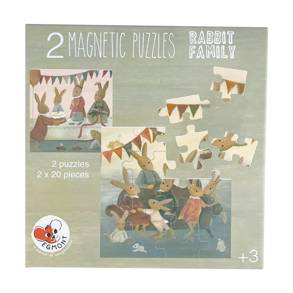 [EG570085] 40-Piece Puzzle Rabbit Family - Egmont Toys