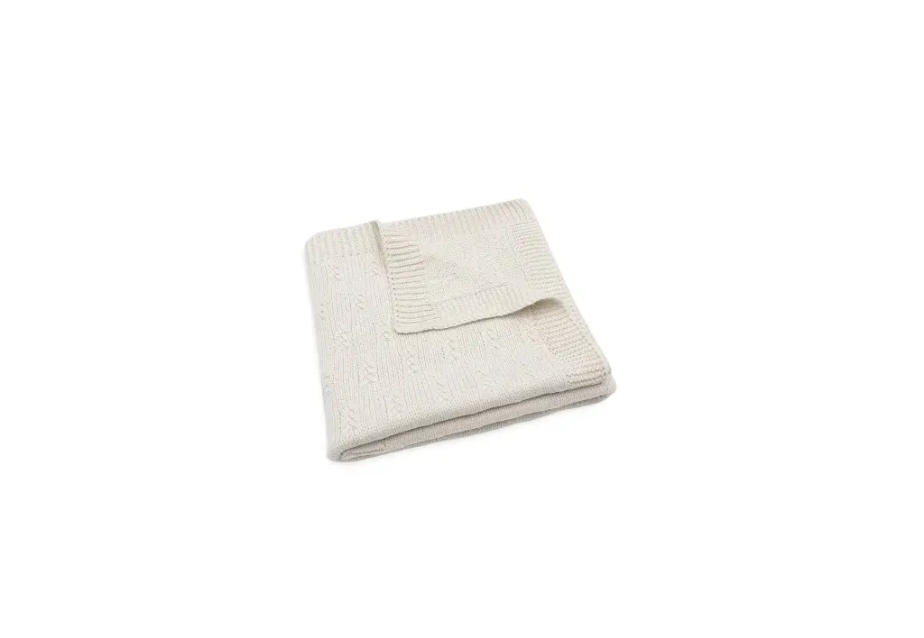 [JOL] Deken Grain Knit Oatmeal - Geboortelijst Tess Mardulyn en Basile De Wulf