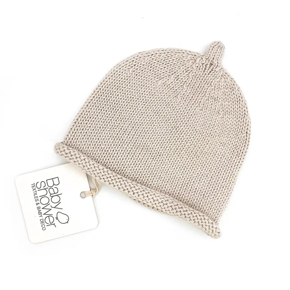 Bonnet tricot Beige - Liste de naissance Tess Mardulyn et Basile De Wulf