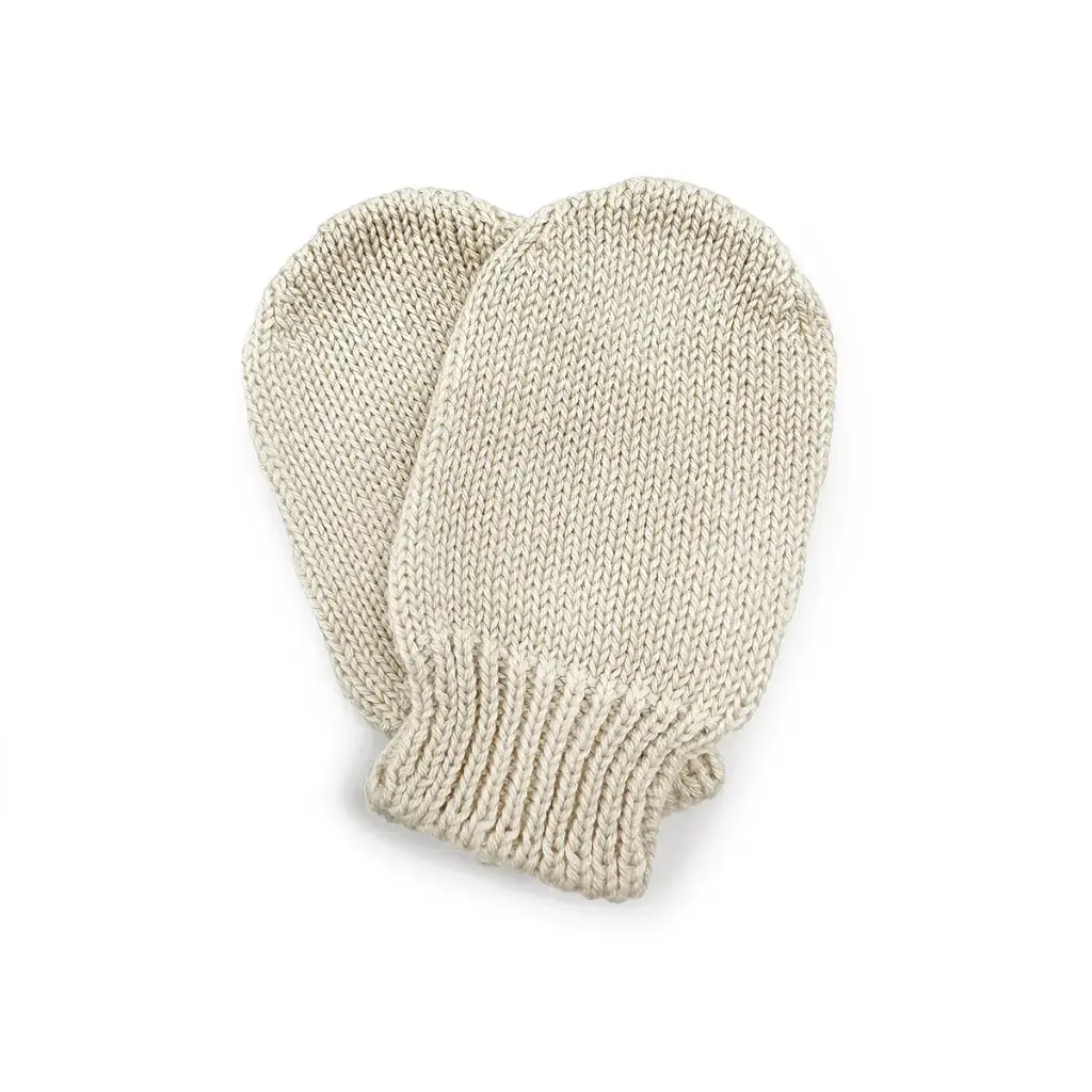 Moufles tricot Beige - Liste de naissance Tess Mardulyn et Basile De Wulf