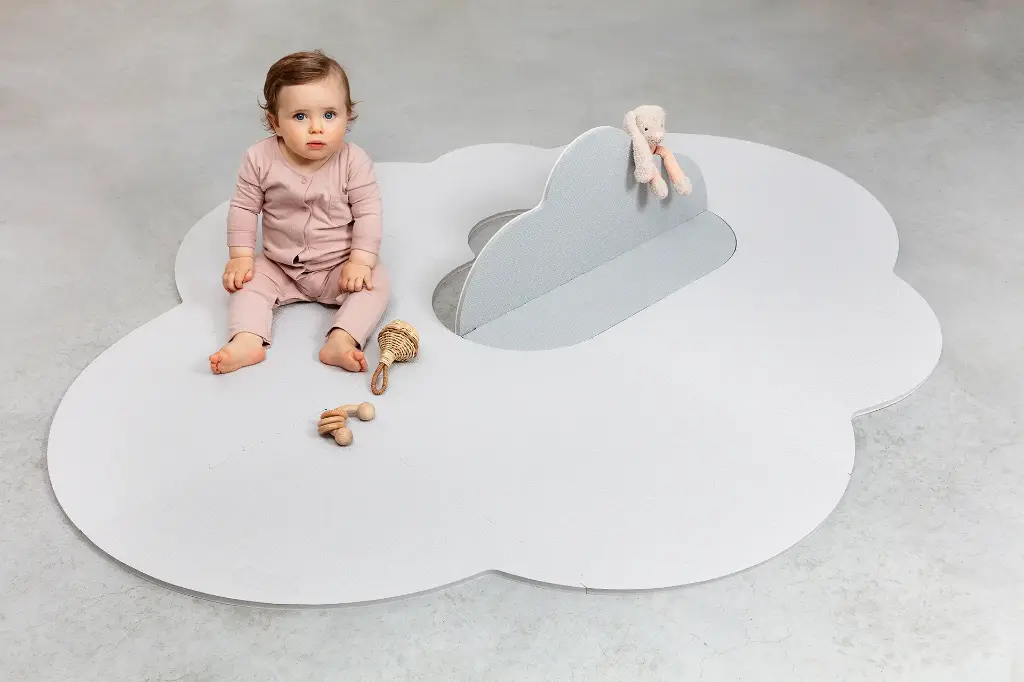 Tapis nuage gris - Liste de naissance Tess Mardulyn et Basile De Wulf