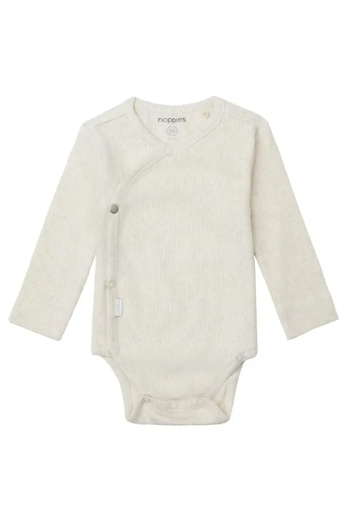 Body basique Oatmeal 3 mois modèle croisé - Liste de naissance Tess Mardulyn et Basile De Wulf