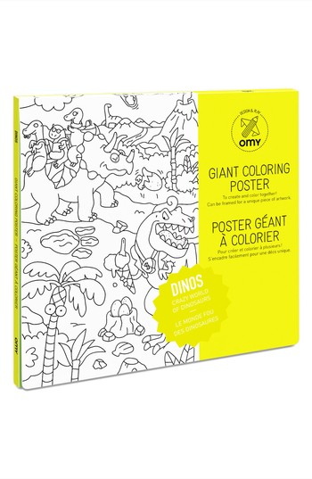 OMY Giant Coloring Poster Dinos