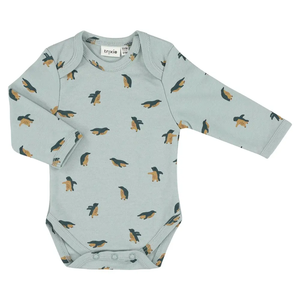 Body Pingouins 3-6 mois modèle croisé - Liste de naissance Tess Mardulyn et Basile De Wulf