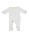 Pyjama blanc confettis taille 0-3 mois - Liste de naissance Tess Mardulyn et Basile De Wulf