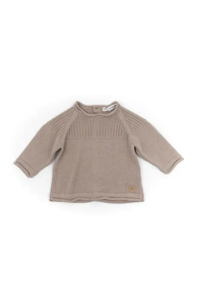Gilet en tricot Sand 6 mois - Liste de naissance Tess Mardulyn et Basile De Wulf