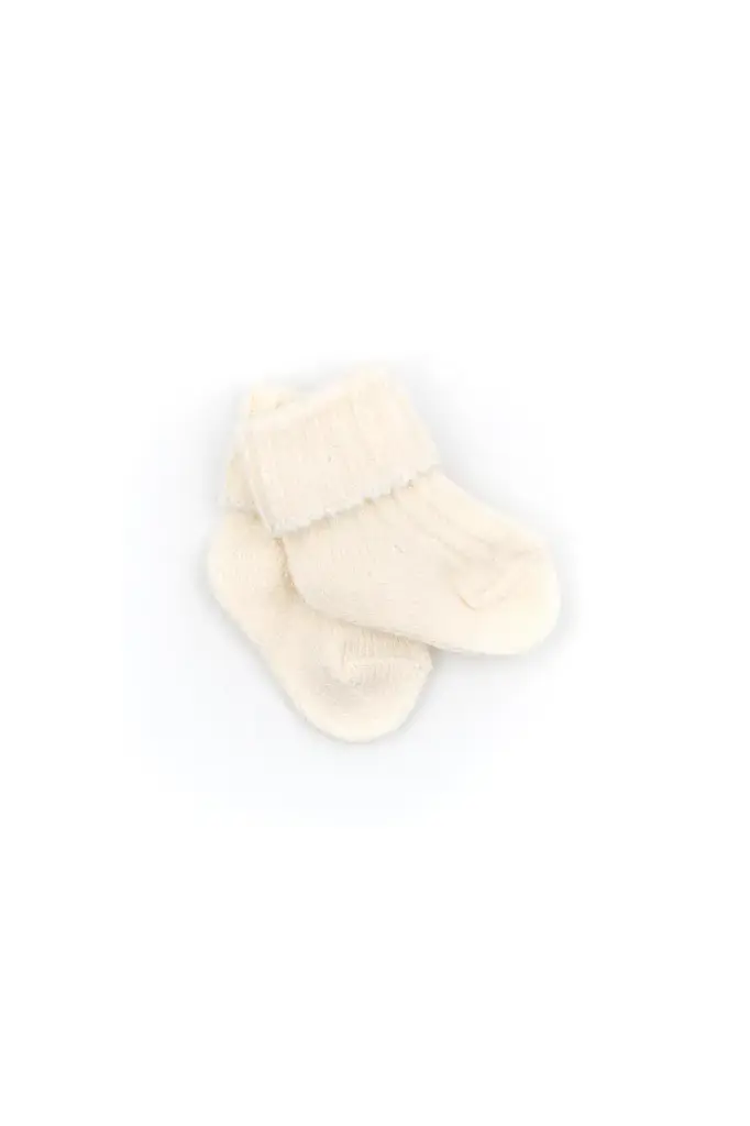 Chaussettes épaisses en bambou beige - Liste de naissance Tess Mardulyn et Basile De Wulf