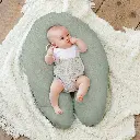 Coussin d'allaitement Comfy Big Tetra Green - Liste de naissance Tess Mardulyn et Basile De Wulf
