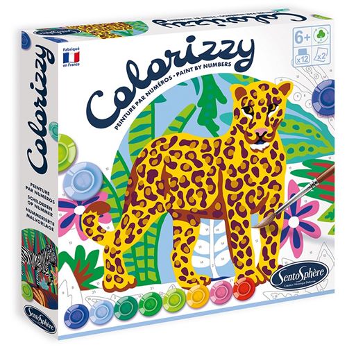 Peinture SentoSphère Colorizzy Thème Zèbre Et Léopard
