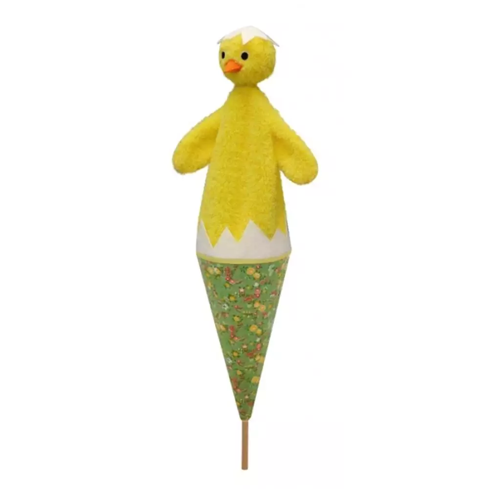 poussin sur baton tuteur