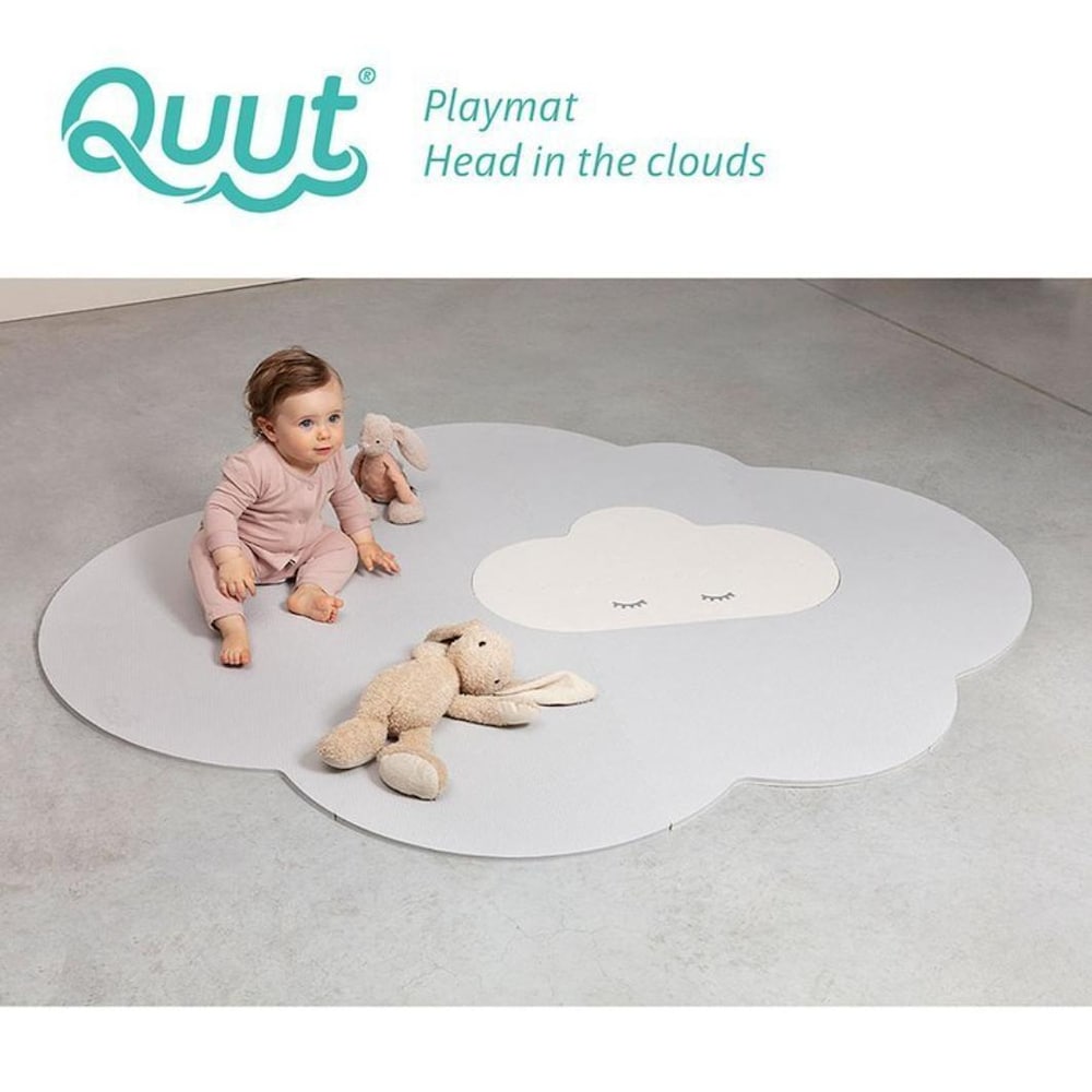 Grand tapis de jeu Head in the Clouds Pearl Grey - Quut