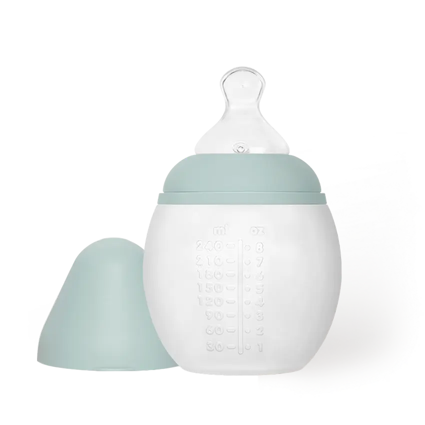 Biberon en silicone 240 ml Ivy Green - Liste de naissance Tess Mardulyn et Basile De Wulf
