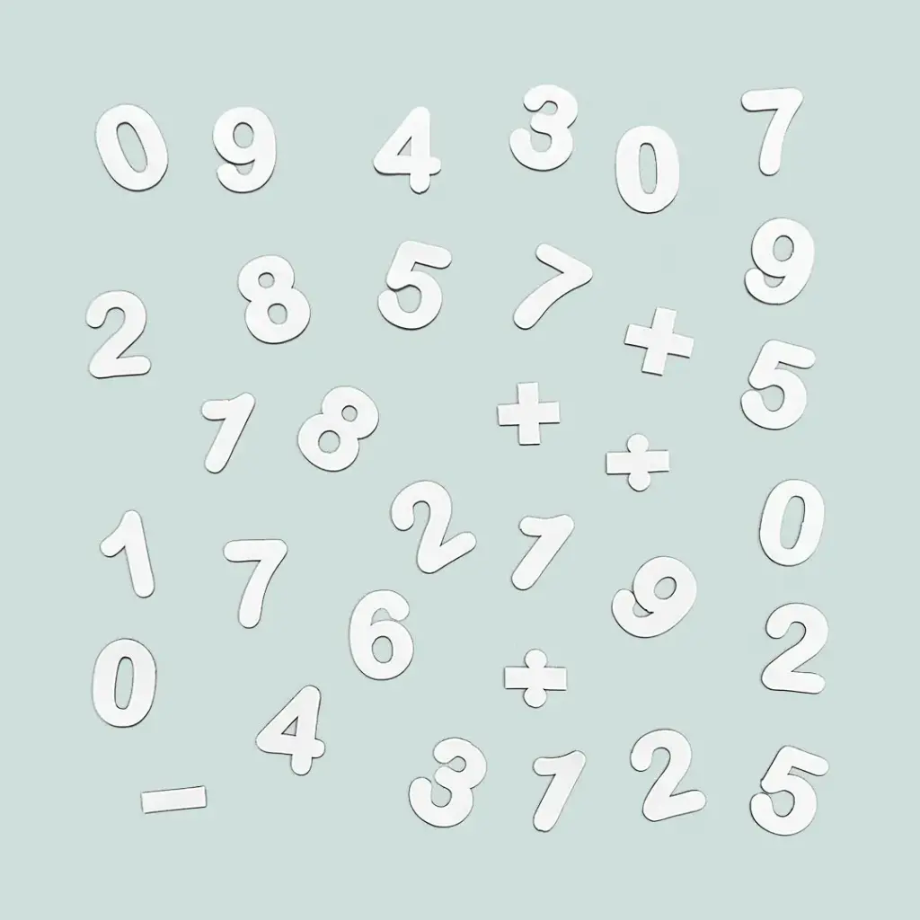 Magnetic Numbers White - Ferflex