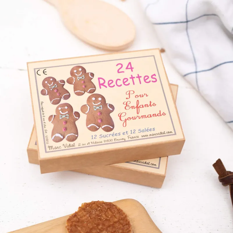 Cartes 24 recettes pour enfant gourmand 12 sucrées 12 salées Marc Vidal