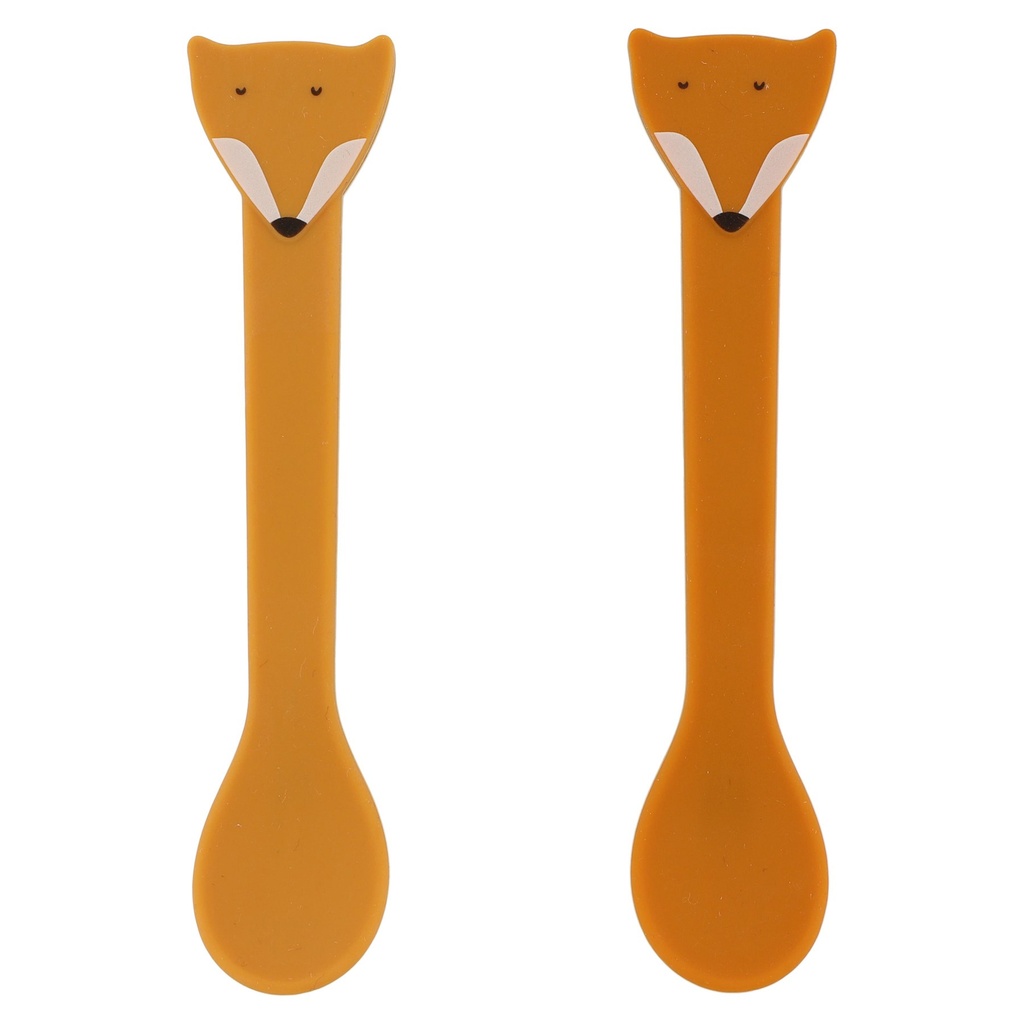 TRIXIE Silicone Spoon 2 Pack Mr. Fox Orange