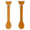 Set van 2 Siliconen Lepeltjes Mr Fox - Trixie