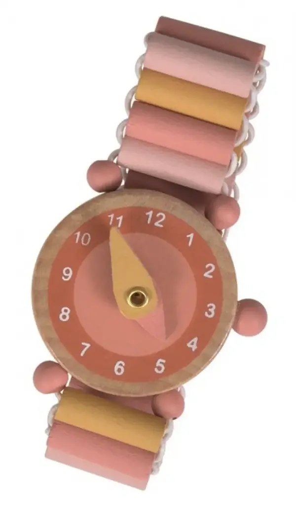 Emma Wooden Watch Pink - Egmont Toys