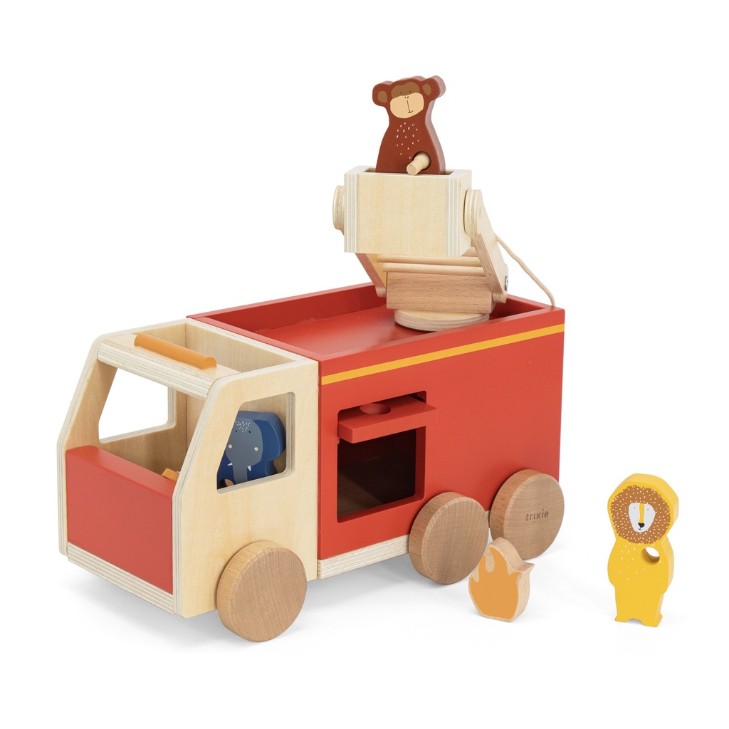 Houten Brandweerwagen - TRIXIE