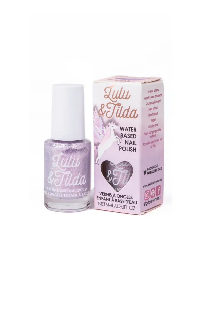 Kids' Water-Based Nail Polish Pajama Party Purple - Great Pretenders