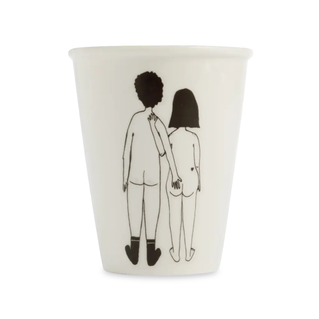 [HB-POCUP-NACB] Naked Couple back Mug - Helen b