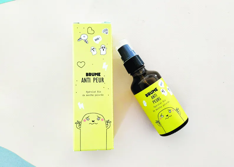 Brume réconfortante anti-peur à l'eau florale de menthe poivrée bio pour Enfants  - Pamela loops