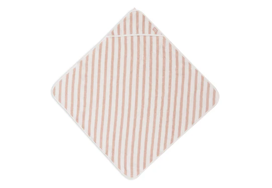 Cape de bain éponge Stripe Wild Rose - Jollein