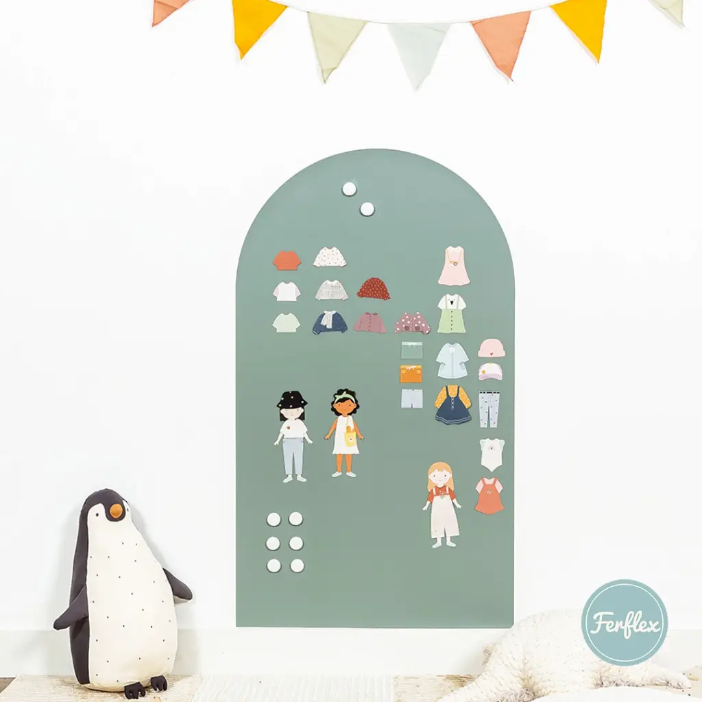 Tableau magnétique Arche et accessoires Emeraude - Ferflex