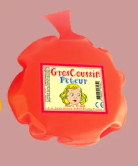 Gros coussin péteur Rouge - Liste de cadeaux d'anniversaire pour Célestin