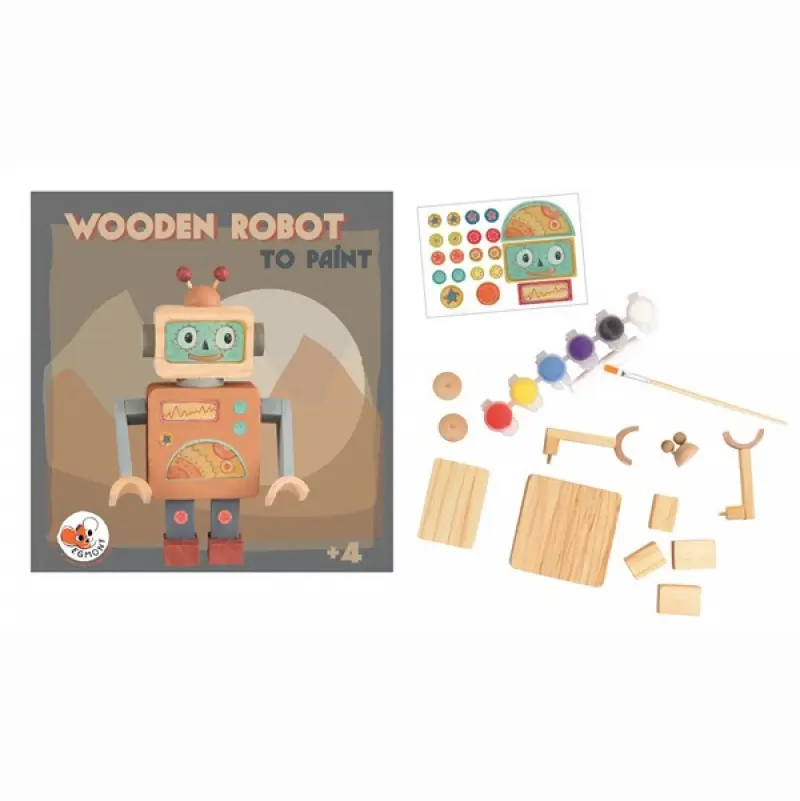 Houten Robot om te Schilderen - Egmont Toys